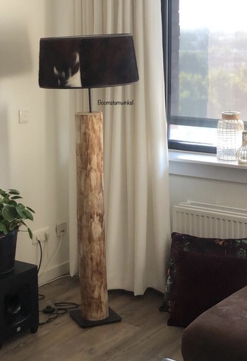 Boomstam Vloerlamp Kastanje