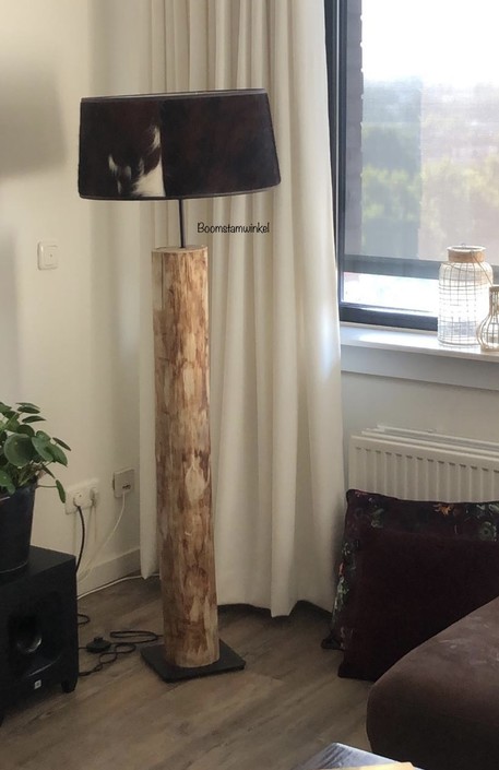 Boomstam Vloerlamp Kastanje